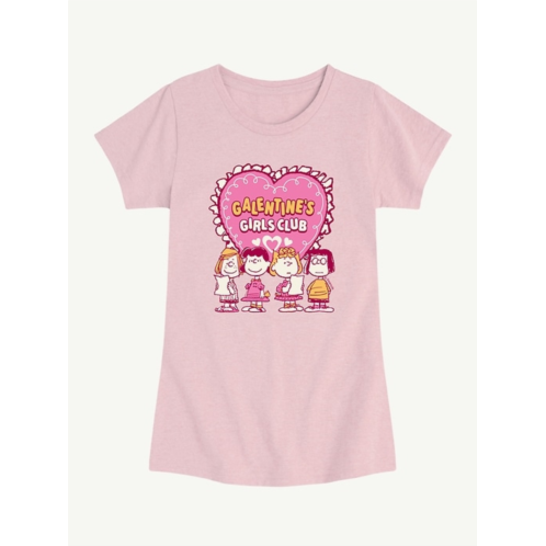 OldNavy Peanuts Galentines Girls Club Short Sleeve Graphic T-Shirt For Girls
