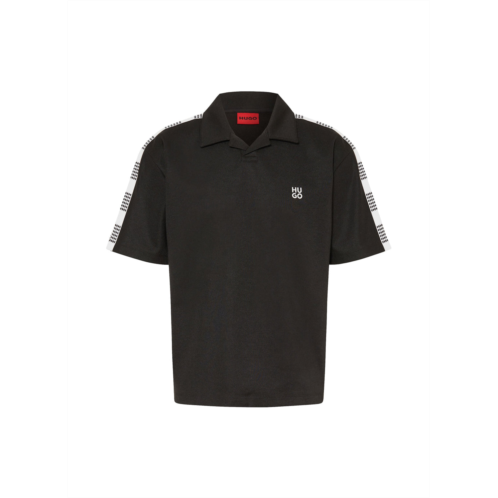 Hugo Boss mens dalpars short sleeve polo black