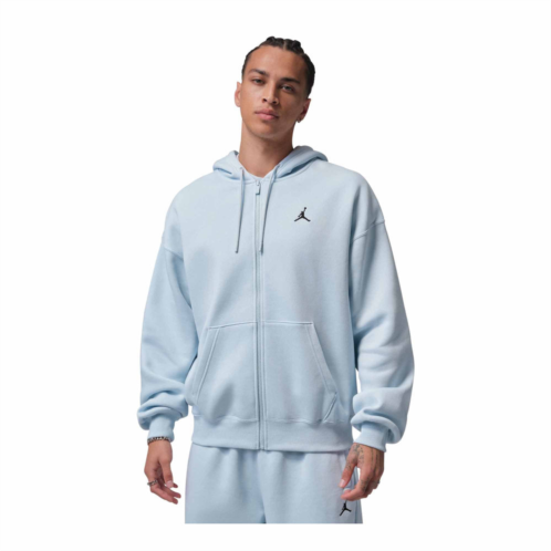 JORDAN mens brooklyn fleece oversized full zip hoodie aura/black