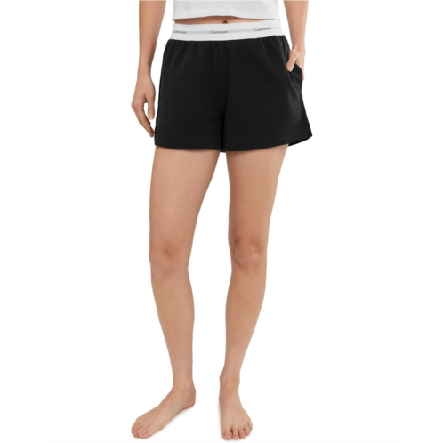 Womens Calvin Klein Underwear Logo Cotton Jersey Logo Jersey Shorts
