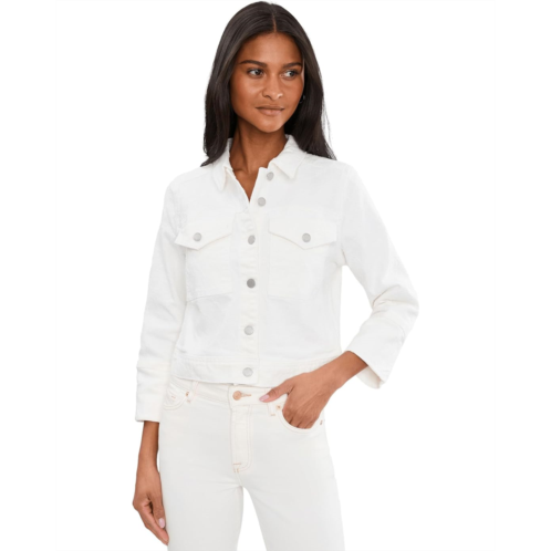 Womens Liverpool Los Angeles Petite Cropped Jacket w/ Bracelet Length Cuffed Sleeve