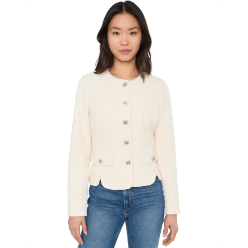 Womens Liverpool Los Angeles Collarless Jacket with Scallop Detail