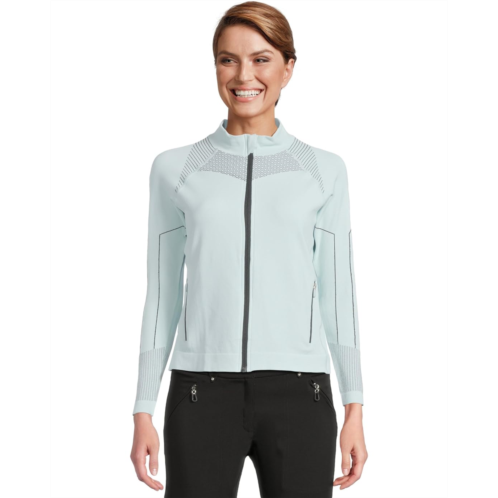 Womens Jamie Sadock Full Zip Sweater Jacket