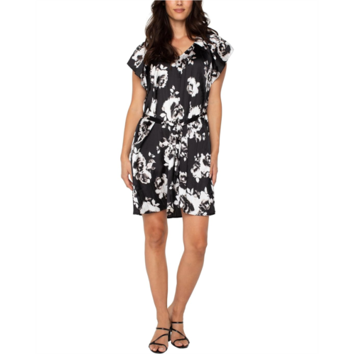 Womens Liverpool Los Angeles Flutter Sleeve Raglan Woven Dress