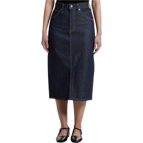 Womens Levis Womens HR Back Slit Skirt