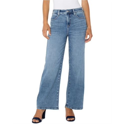 Womens Liverpool Los Angeles Stride High Rise Wide Leg Jean 30in Inseam