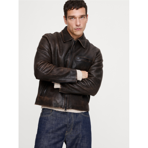 Bananarepublic Leather Racing Jacket