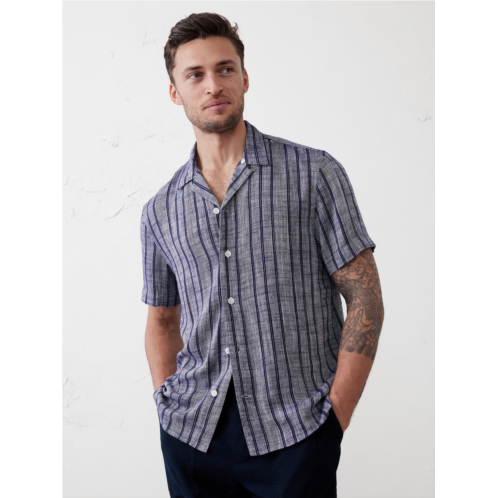 bananarepublic Standard Fit Textured Resort Shirt