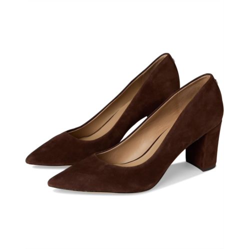 POLO Ralph Lauren Womens Lauren Ralph Lauren Lanette Suede Block-Heel Pumps