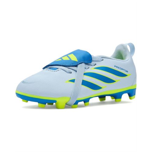 adidas Kids Predator Club Fold-Over Tongue Elastic Laces Firm Ground Soccer Cleats (Little Kid/Big Kid)