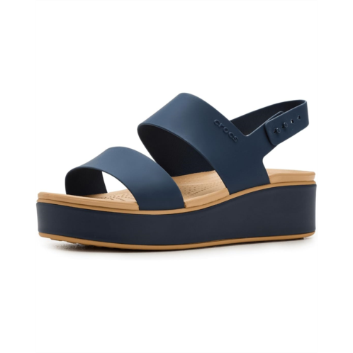 Womens Crocs Brooklyn Cork Low Wedge