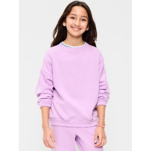 OldNavy Oversized Long-Sleeve Tunic Sweatshirt for Girls
