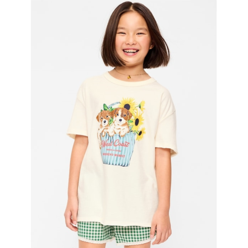 OldNavy Short-Sleeve Oversized Graphic T-Shirt for Girls