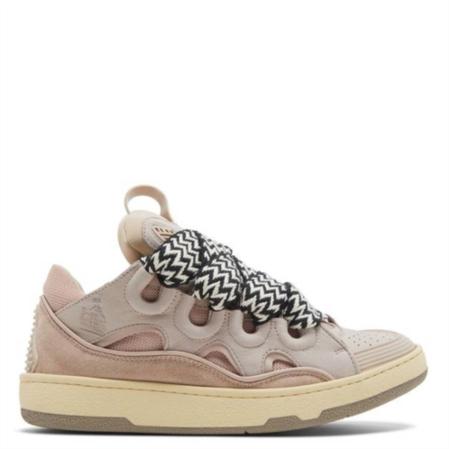 Lanvin pale pink curb sneakers