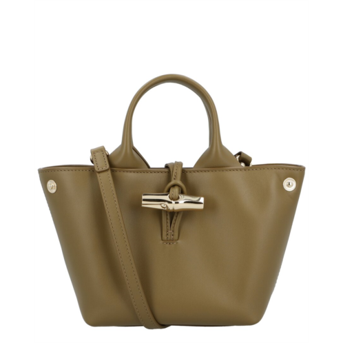 Longchamp le roseau leather mini satchel