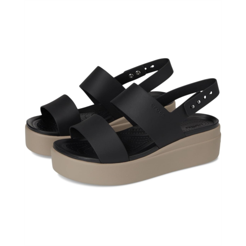 Womens Crocs Brooklyn Cork Low Wedge