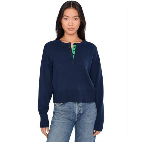 Womens 525 america Genevieve Solid Drop Shoulder Henley