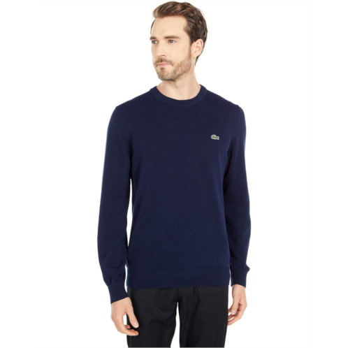 Mens Lacoste Long Sleeve Crew Neck Sweater