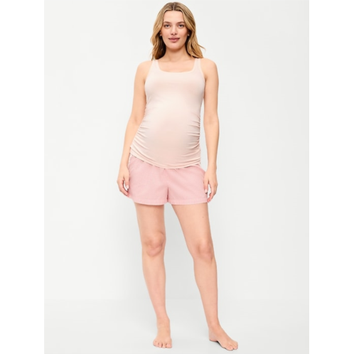 OldNavy Maternity Poplin Boxer Pajama Shorts