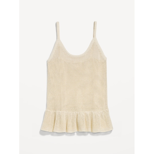 OldNavy Metallic Peplum Tank Top