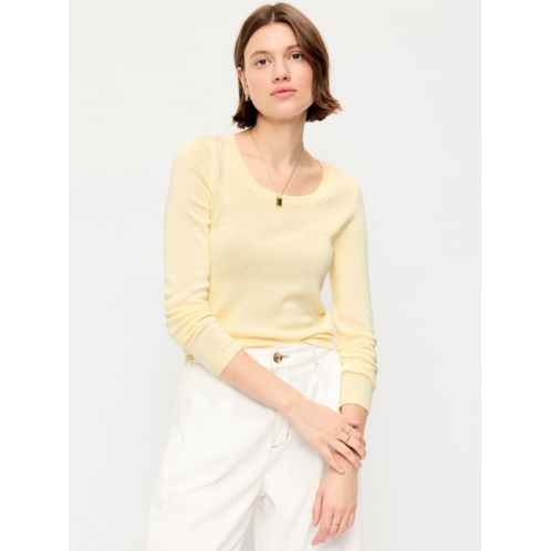 OldNavy Fitted Scoop-Neck Cropped Jersey Sweater