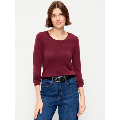 OldNavy Fitted Scoop-Neck Cropped Jersey Sweater