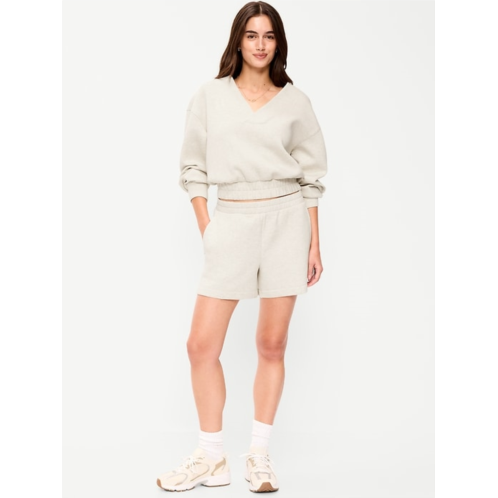 OldNavy High-Waisted Bounce Fleece Shorts -- 5-inch inseam