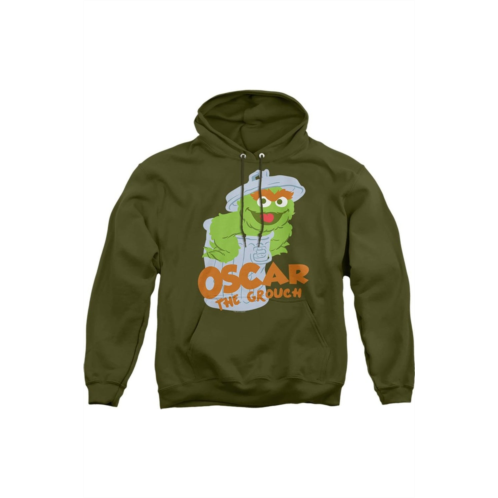 Gildan sesame street flat oscar adult pull over hoodie