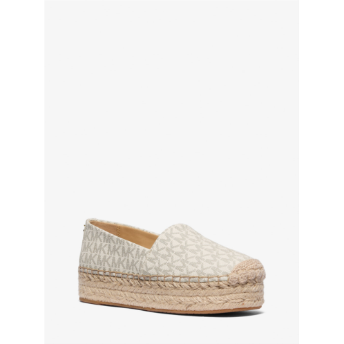 Michael Kors lynn signature logo platform espadrille