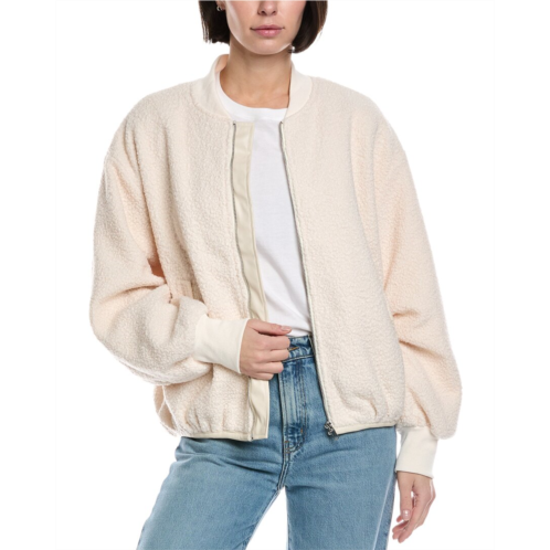 FATE teddy fleece bomber jacket