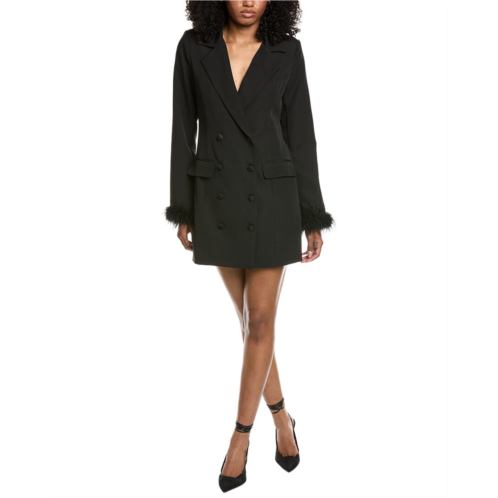 FATE structured double-breasted blazer dress