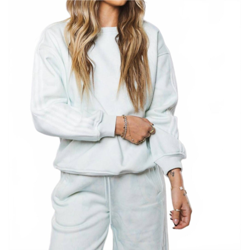 LE LIS crew neck camo sweatshirt in green