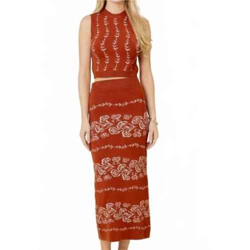 Mainstrip rosa set in rust