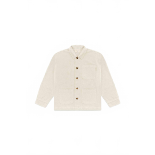 Museum of Peace & Quiet mens wordmark chore coat in bone