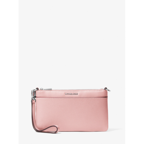 Michael Kors jet set medium pebbled leather convertible wristlet