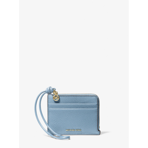 Michael Kors jet set small pebbled leather card case wristlet