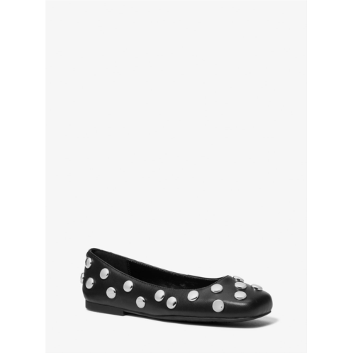 Michael Kors matilda studded leather ballet flat