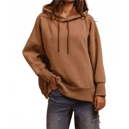 BiBi miley oversized hoodie in cappuccino