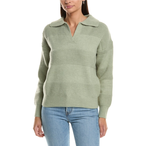 FATE collared split neck sweater