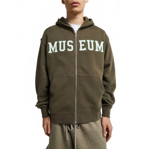 Museum of Peace & Quiet zip up jacket in coffee