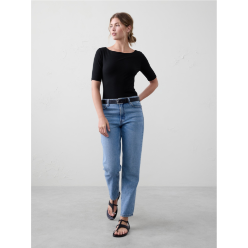 bananarepublic Soft Stretch Elbow-Sleeve Top