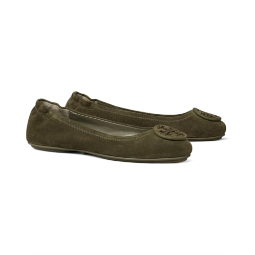 Womens Tory Burch Minnie Travel Ballet With Suede Logo