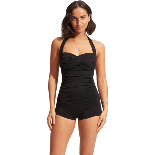 Womens Seafolly Seafolly Collective Boyleg One-Piece