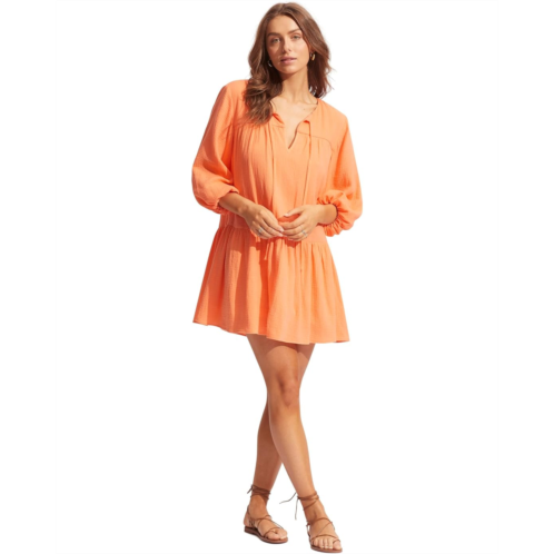 Seafolly Fallow Textured Cotton Cover-Up
