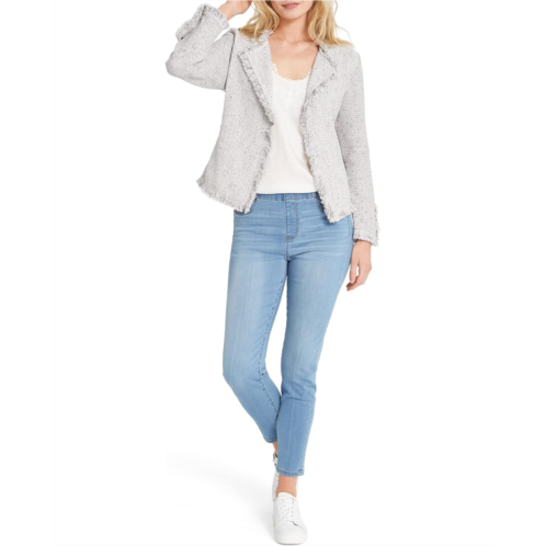 Womens NICZOE Fringe Mix Knit Jacket