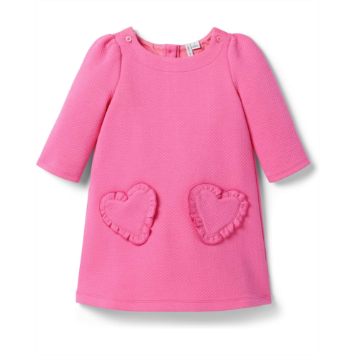Janie and Jack Heart Embossed Dress (Toddler/Little Kid/Big Kid)