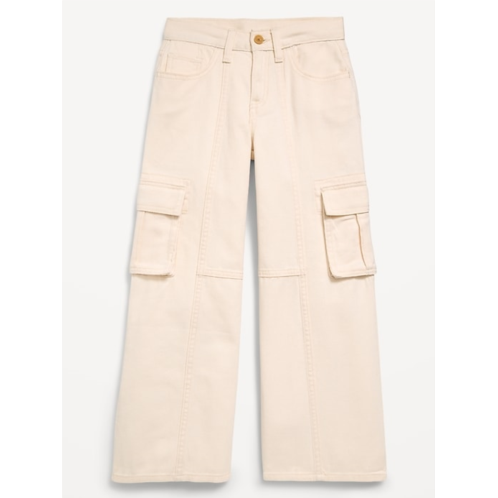 OldNavy Super Baggy Wide-Leg Cargo Twill Pants for Girls