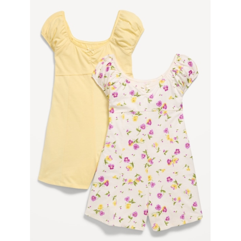 OldNavy Short-Sleeve Romper 2-Pack for Girls