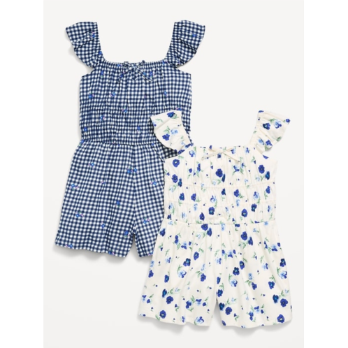 OldNavy Short-Sleeve Romper 2-Pack for Girls
