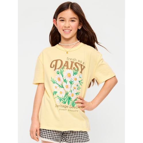 OldNavy Short-Sleeve Oversized Graphic T-Shirt for Girls